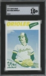 1977 Topps #572 Ross Grimsley 9 card progressive proof.
